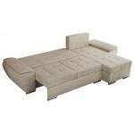 Narożnik UMBRIA L - uniwersalny - beżowy, welwet