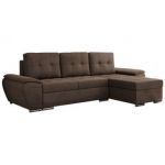 Narożnik UMBRIA L - uniwersalny - brązowy, welwet