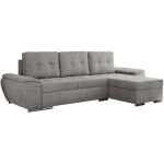 Narożnik UMBRIA L - uniwersalny - jasnoszary, welwet