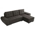 Narożnik UMBRIA L - uniwersalny - ciemnoszary, welwet