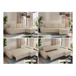 Narożnik UMBRIA L - uniwersalny - kremowy, boucle