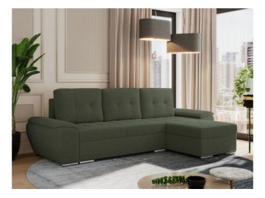 Narożnik UMBRIA L - uniwersalny - zielony, boucle