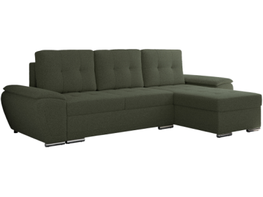 Narożnik UMBRIA L - uniwersalny - zielony, boucle