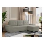 Narożnik UMBRIA L - uniwersalny - jasnoszary, boucle