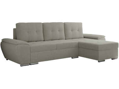 Narożnik UMBRIA L - uniwersalny - jasnoszary, boucle