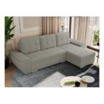 Narożnik UMBRIA L - uniwersalny - jasnoszary, boucle