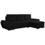 Narożnik UMBRIA L - uniwersalny - czarny, boucle