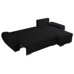 Narożnik UMBRIA L - uniwersalny - czarny, boucle