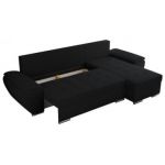 Narożnik UMBRIA L - uniwersalny - czarny, boucle