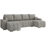 Narożnik KIRASSO U - uniwersalny - jasnoszary, struktura