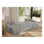 Narożnik KIRASSO U - uniwersalny - jasnoszary, struktura