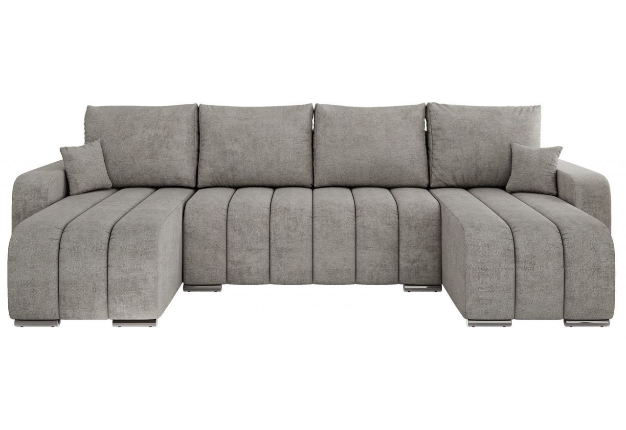 Narożnik KIRASSO U - uniwersalny - jasnoszary, struktura