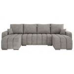 Narożnik KIRASSO U - uniwersalny - jasnoszary, struktura