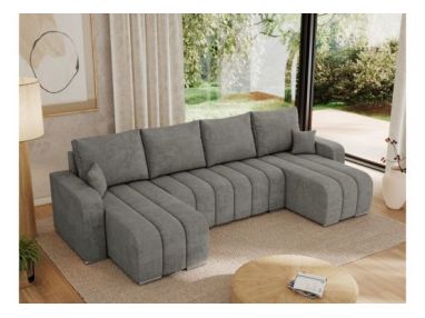 Narożnik KIRASSO U - uniwersalny - szary, struktura