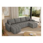 Narożnik KIRASSO U - uniwersalny - szary, struktura