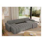 Narożnik KIRASSO U - uniwersalny - szary, struktura