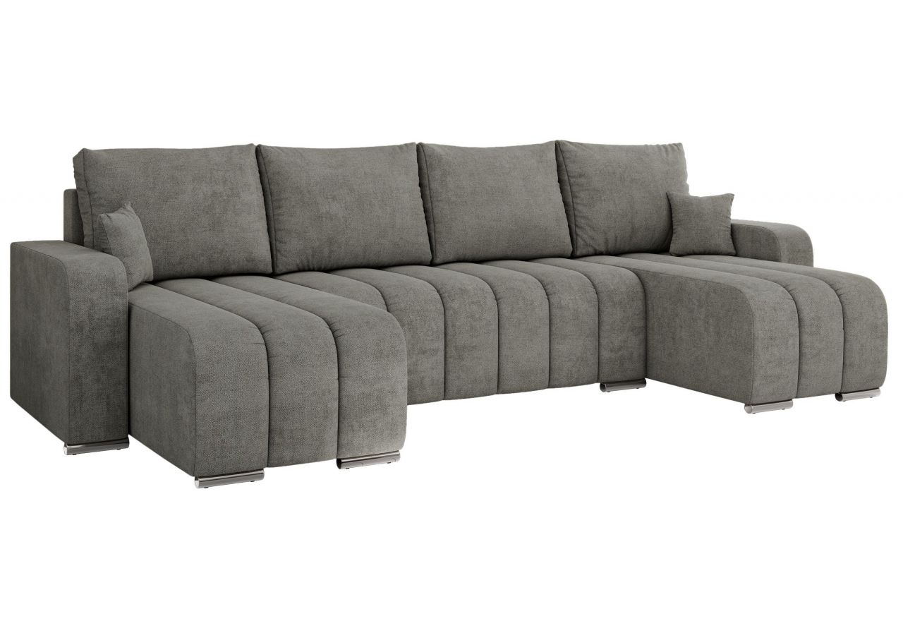 Narożnik KIRASSO U - uniwersalny - szary, struktura