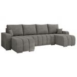 Narożnik KIRASSO U - uniwersalny - szary, struktura