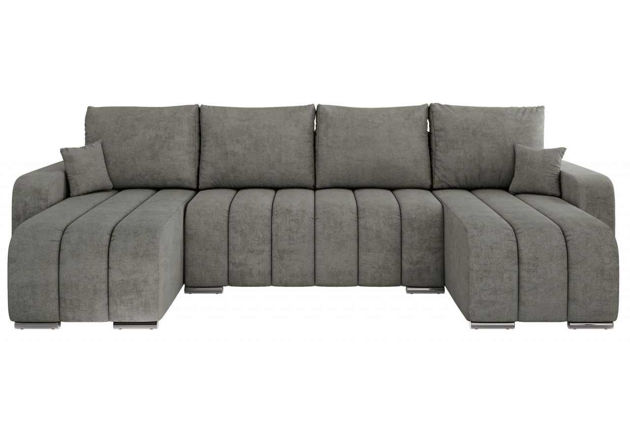 Narożnik KIRASSO U - uniwersalny - szary, struktura