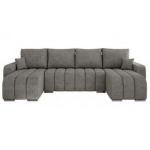 Narożnik KIRASSO U - uniwersalny - szary, struktura