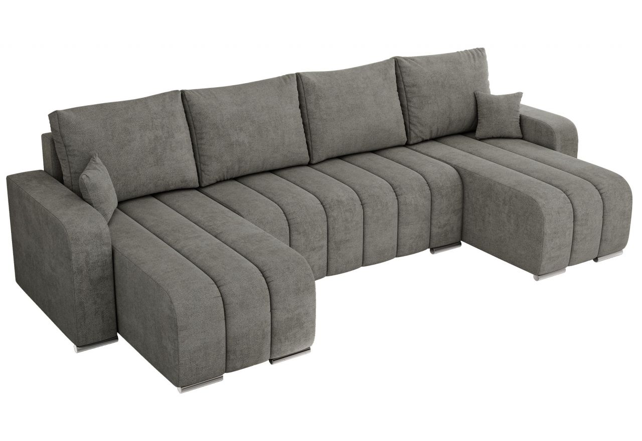 Narożnik KIRASSO U - uniwersalny - szary, struktura