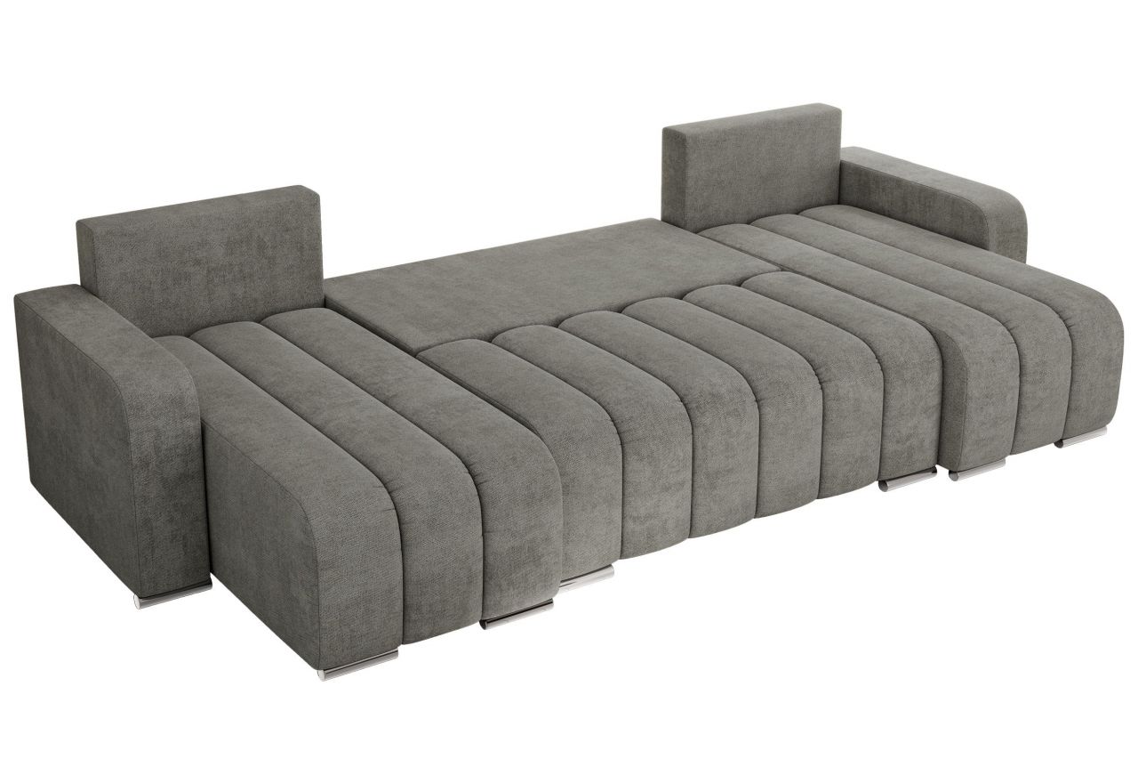 Narożnik KIRASSO U - uniwersalny - szary, struktura