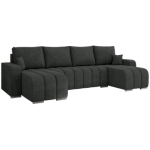 Narożnik KIRASSO U - uniwersalny - ciemnoszary, struktura