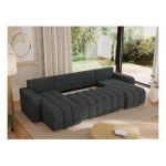 Narożnik KIRASSO U - uniwersalny - ciemnoszary, struktura