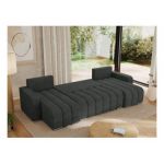 Narożnik KIRASSO U - uniwersalny - ciemnoszary, struktura