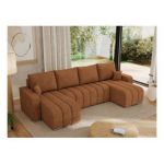 Narożnik KIRASSO U - uniwersalny - pomarańczowy, struktura