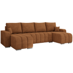 Narożnik KIRASSO U - uniwersalny - pomarańczowy, struktura