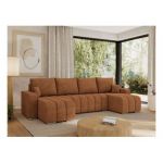 Narożnik KIRASSO U - uniwersalny - pomarańczowy, struktura