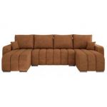 Narożnik KIRASSO U - uniwersalny - pomarańczowy, struktura