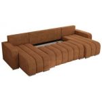 Narożnik KIRASSO U - uniwersalny - pomarańczowy, struktura