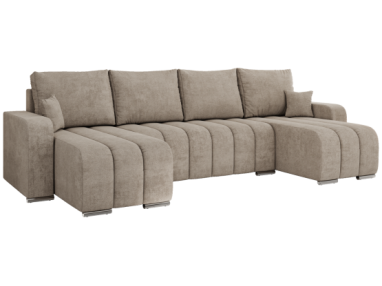 Narożnik KIRASSO U - uniwersalny - beżowy, struktura