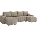 Narożnik KIRASSO U - uniwersalny - beżowy, struktura