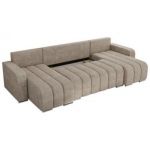 Narożnik KIRASSO U - uniwersalny - beżowy, struktura