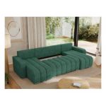 Narożnik KIRASSO U - uniwersalny - ciemnozielony, struktura