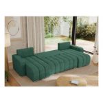 Narożnik KIRASSO U - uniwersalny - ciemnozielony, struktura