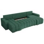 Narożnik KIRASSO U - uniwersalny - ciemnozielony, struktura