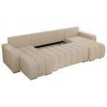 Narożnik KIRASSO U - uniwersalny - kremowy, boucle