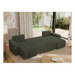 Narożnik KIRASSO U - uniwersalny - zielony, boucle