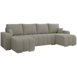 Narożnik KIRASSO U - uniwersalny - jasnoszary, boucle