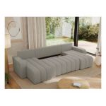 Narożnik KIRASSO U - uniwersalny - jasnoszary, boucle