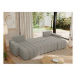 Narożnik KIRASSO U - uniwersalny - jasnoszary, boucle