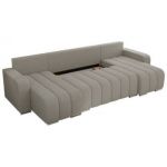 Narożnik KIRASSO U - uniwersalny - jasnoszary, boucle