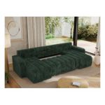 Narożnik KIRASSO U - uniwersalny - zielony, sztruks