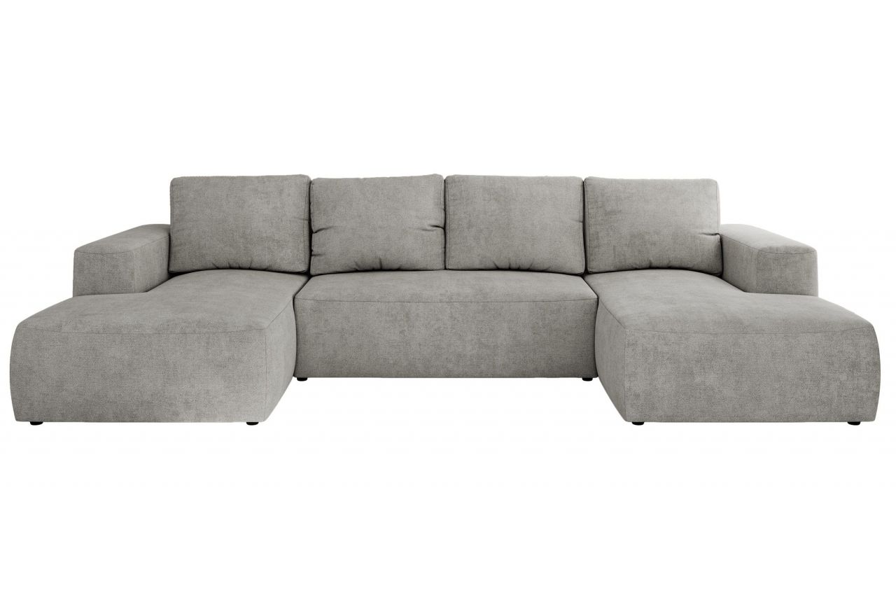 Narożnik TRENTINO U - uniwersalny - jasnoszary, struktura