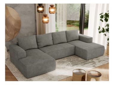 Narożnik TRENTINO U - uniwersalny - szary, struktura