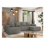 Narożnik TRENTINO U - uniwersalny - szary, struktura